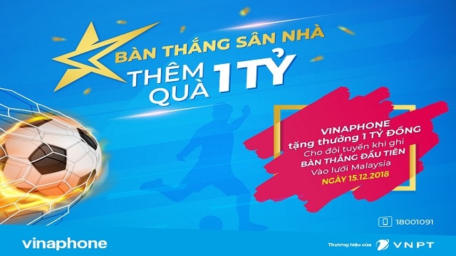  VinaPhone “tăng nhiệt” cho trận Chung kết lượt về AFF Cup 2018 