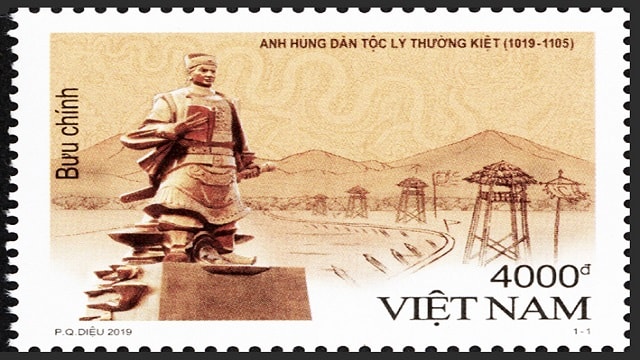  Phát hành hai bộ tem “Anh hùng dân tộc Lý Thường Kiệt” và “Tranh lụa Việt Nam” 