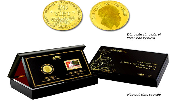  Phát hành phiên bản đặc biệt đồng tiền vàng bản vị đầu tiên của Việt Nam 