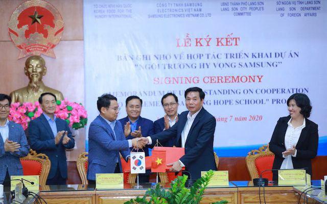 Samsung xây dựng Trường học Hy vọng thứ tư tại Lạng Sơn