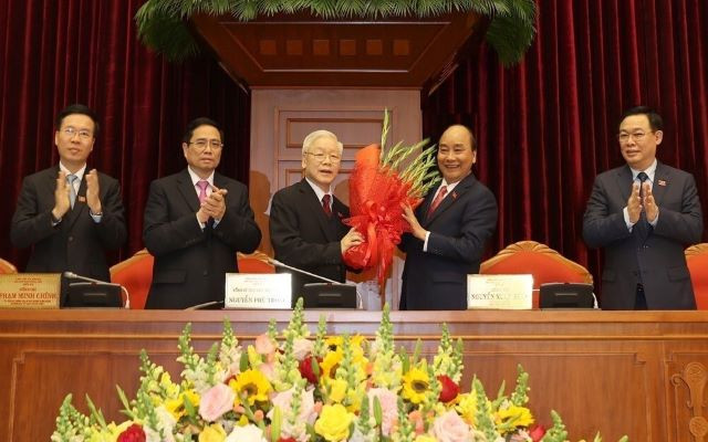 Đồng chí Nguyễn Phú Trọng tái đắc cử Tổng Bí thư 
Ban Chấp hành Trung ương Đảng Cộng sản Việt Nam khóa XIII