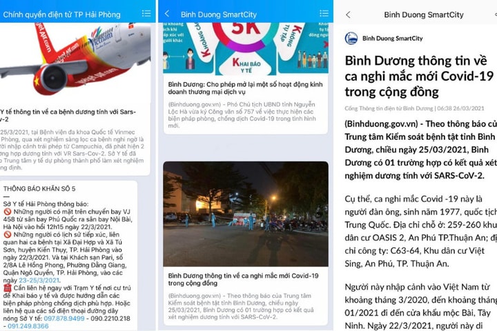 Sử dụng Zalo truy vết ca nhiễm COVID-19 mới tại Bình Dương và Hải Phòng