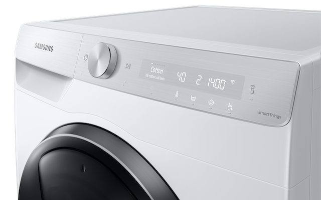 Máy giặt thông minh Samsung AI giúp phân tích khối lượng và độ bẩn quần áo 