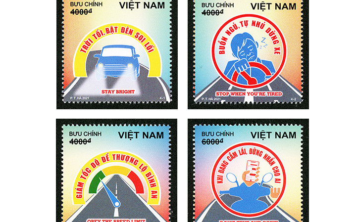 Những thông điệp ý nghĩa từ bộ tem thứ 2 về an toàn giao thông đường bộ