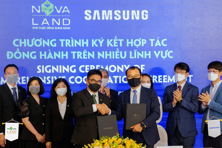 Novaland và Samsung sẽ cùng đồng hành trên nhiều lĩnh vực