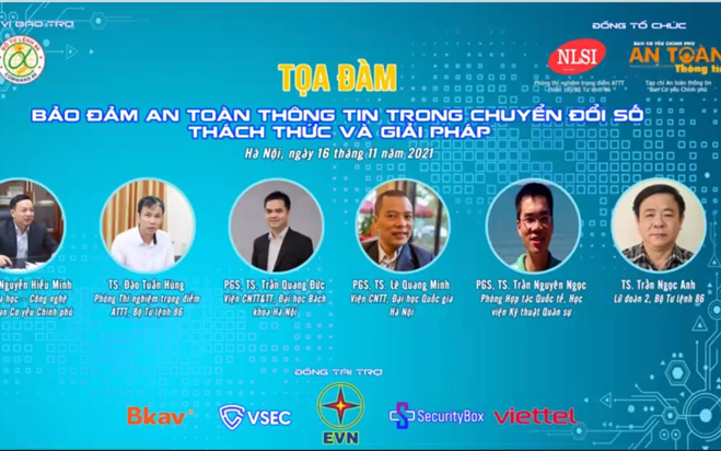 Hội thảo khoa học “Bảo đảm an toàn thông tin trong chuyển đổi số”