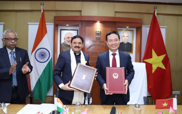 Ấn Độ - Việt Nam ký "Ý định thư" tăng cường hợp tác trong lĩnh vực bưu chính