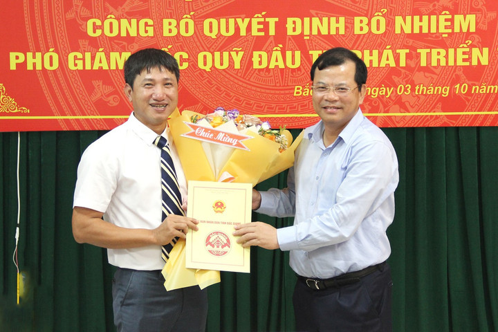 Bắc Giang bổ nhiệm Phó Giám đốc Quỹ Đầu tư phát triển tỉnh