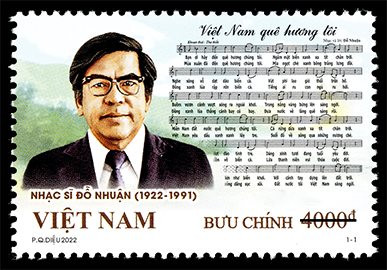 Bộ tem đặc biệt kỷ niệm 100 năm sinh nhạc sĩ Đỗ Nhuận