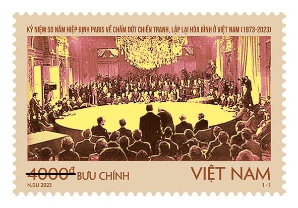 Phát hành bộ tem kỷ niệm 50 năm Hiệp định Paris chấm dứt chiến tranh ở Việt Nam