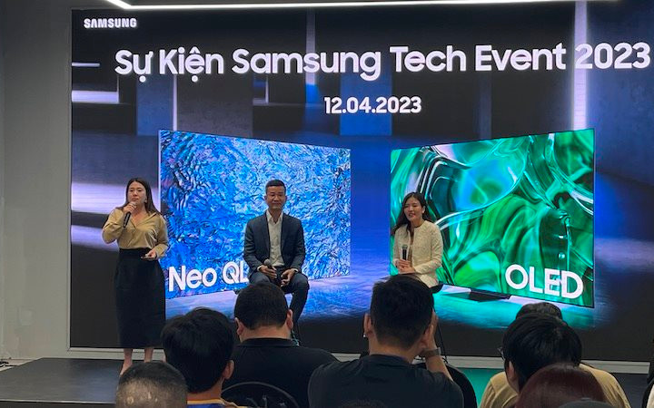 Samsung trình diễn các sản phẩm nghe nhìn năm 2023 tại Việt Nam