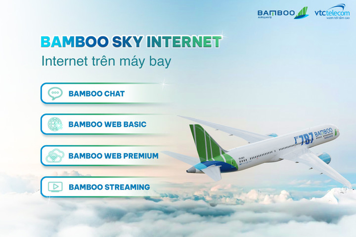 Ra mắt dịch vụ truy cập Internet trên máy bay Bamboo Airways