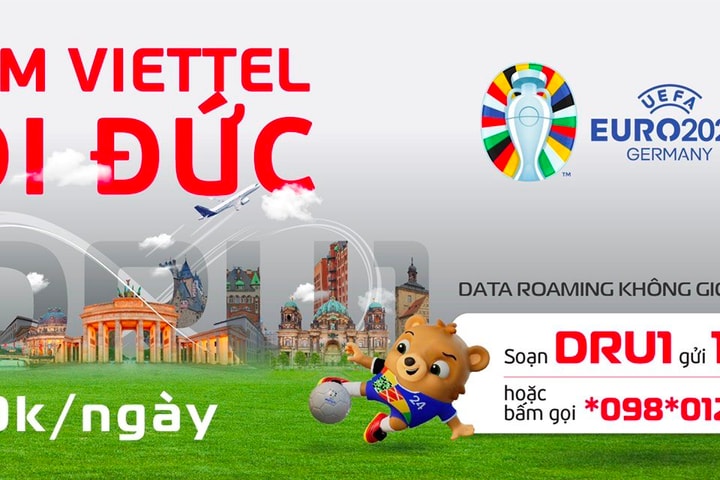 Viettel ưu đãi Data Roaming không giới hạn tại Đức nhân dịp UEFA EURO 2024