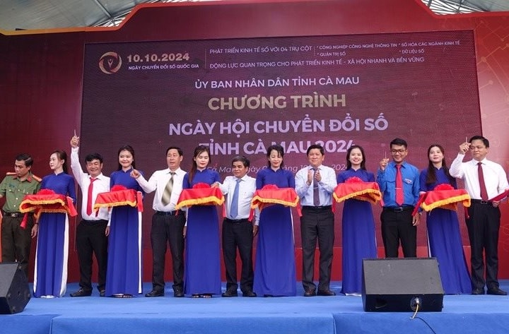 Chương trình Ngày hội chuyển đổi số tỉnh Cà Mau năm 2024 chính thức khai mạc