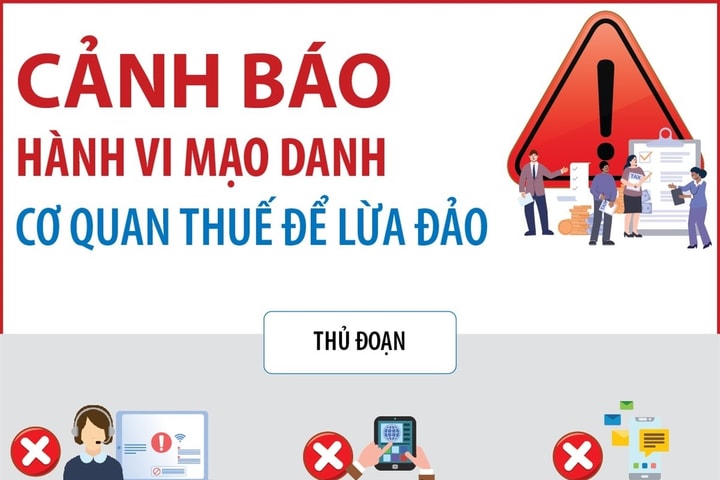 Cảnh báo hành vi mạo danh cơ quan Thuế để lừa đảo