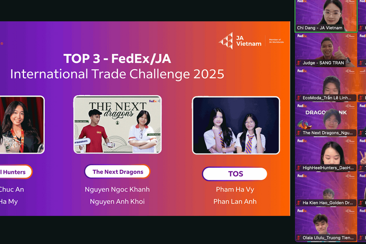 Ấn tượng những sản phẩm số của 6 học sinh Việt Nam tham dự FedEx/JA 2025
