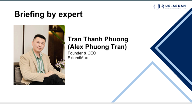 Ông Trần Thanh Phương chia sẻ tầm nhìn của luật mới tại US-ASEAN Business Council