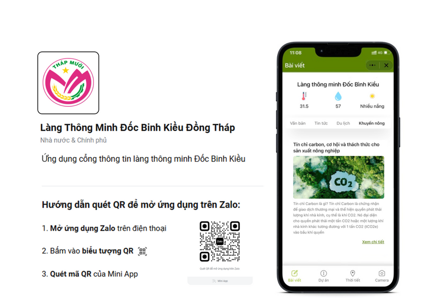 Xã nhỏ tỉnh Đồng Tháp đẩy mạnh chuyển đổi số qua Zalo