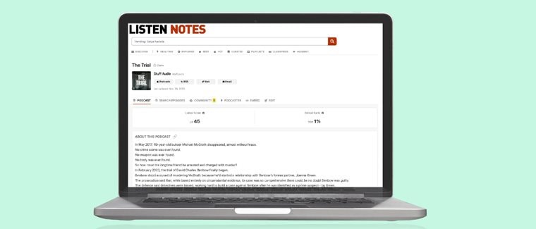 Stuff phát triển podcast về tội phạm gây tiếng vang lớn