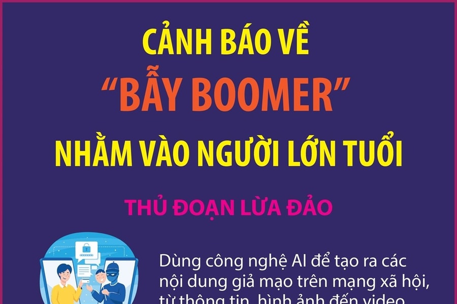 Cảnh báo về "bẫy boomer" nhằm vào người lớn tuổi