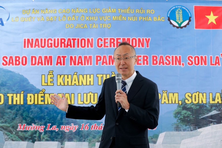 Lễ khánh thành đập Sabo đầu tiên của Việt Nam