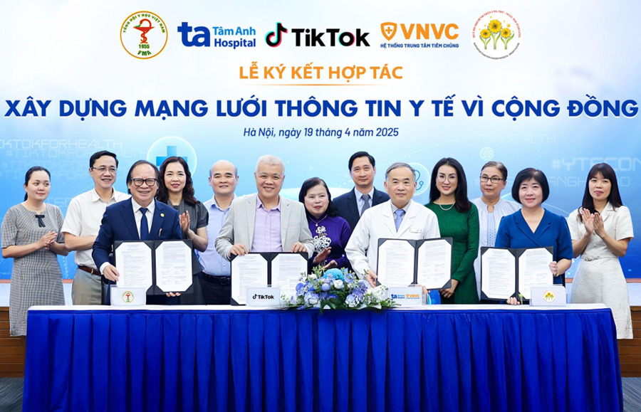 BVĐK Đa khoa Tâm Anh, VNVC bắt tay TikTok xây dựng mạng lưới thông tin y tế chính thống