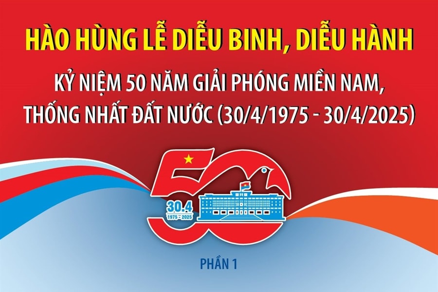 Hào hùng lễ diễu binh, diễu hành Kỷ niệm 50 năm giải phóng miền Nam, thống nhất đất nước