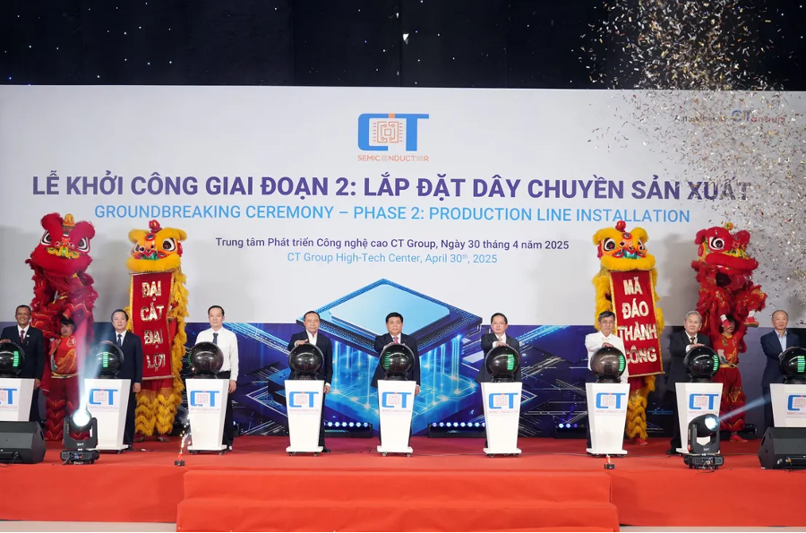 Khởi công nhà máy chip bán dẫn đầu tiên do người Việt Nam làm chủ công nghệ