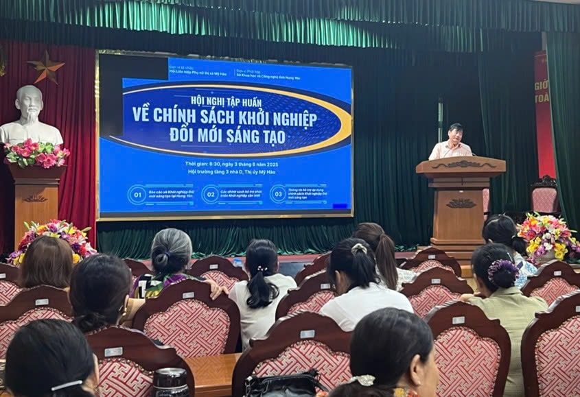 Hưng Yên: Tập huấn chính sách khởi nghiệp đổi mới sáng tạo cho phụ nữ và cộng đồng khởi nghiệp