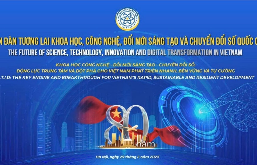 Diễn đàn “Tương lai Khoa học công nghệ, đổi mới sáng tạo và chuyển đổi số quốc gia” diễn ra vào ngày 29/8/2025
