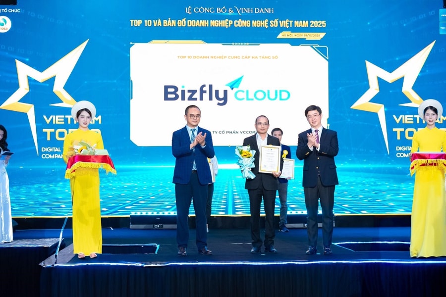 Bizfly Cloud lọt Top 10 doanh nghiệp cung cấp hạ tầng số