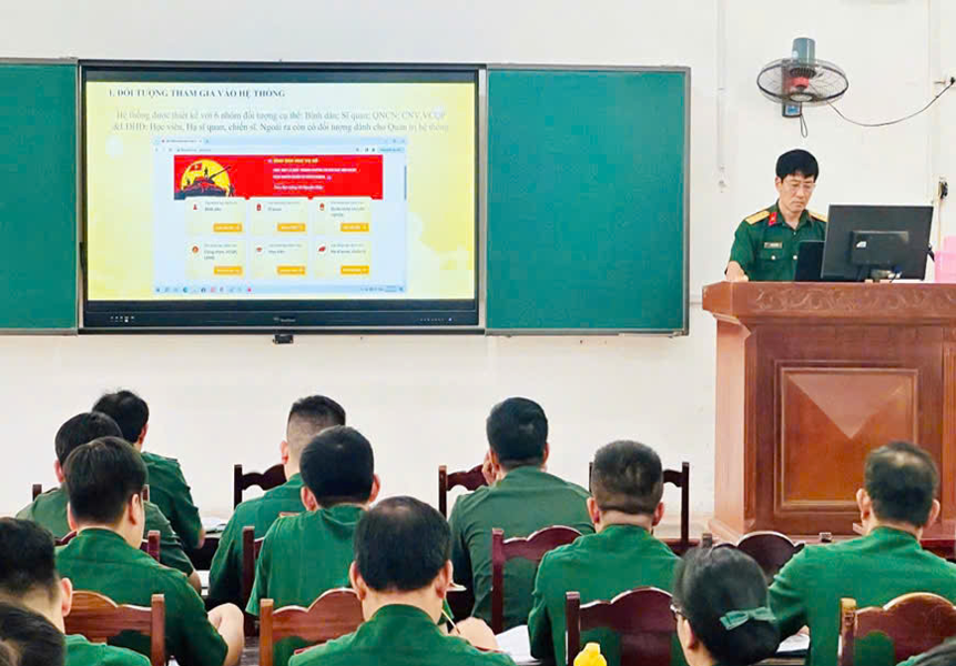 Điều kiện tiên quyết thúc đẩy chuyển đổi số ở Trường Sĩ quan Lục quân 1