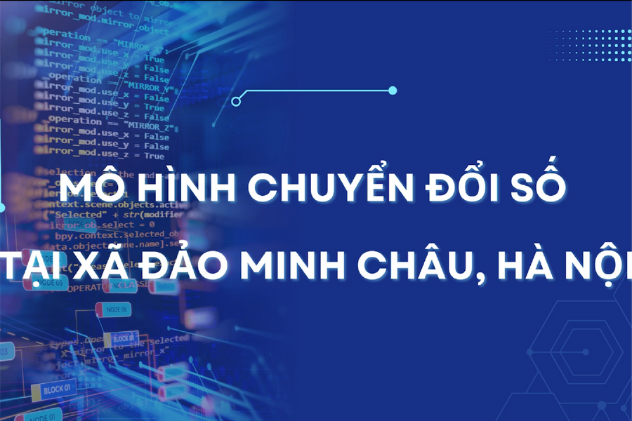 Chuyển đổi số tại xã đảo Minh Châu, Hà Nội