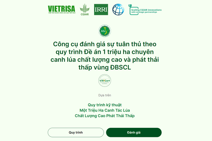 ViRiCert - giải pháp số hóa quy trình đánh giá sản xuất lúa chất lượng cao