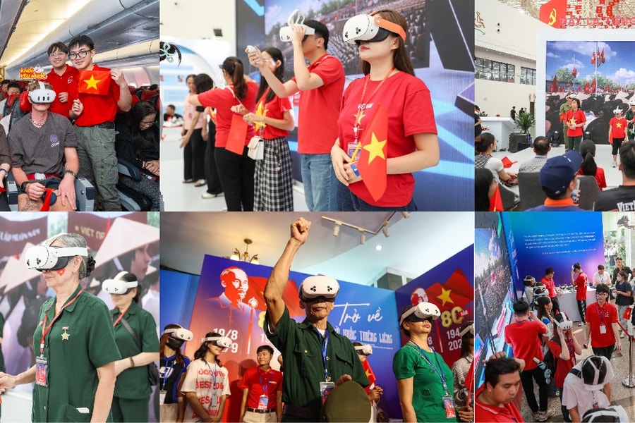 Công nghệ thực tế ảo đưa nhân dân đắm chìm vào thời khắc Bác Hồ đọc Bản Tuyên ngôn Độc lập tại Quảng trường Ba Đình