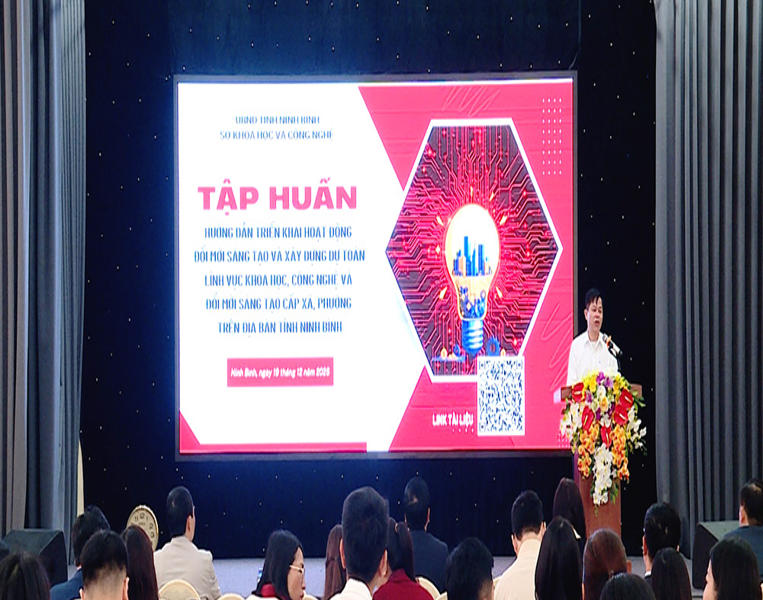 Ninh Bình: Hướng dẫn triển khai đổi mới sáng tạo và xây dựng dự toán khoa học, công nghệ cấp xã, phường