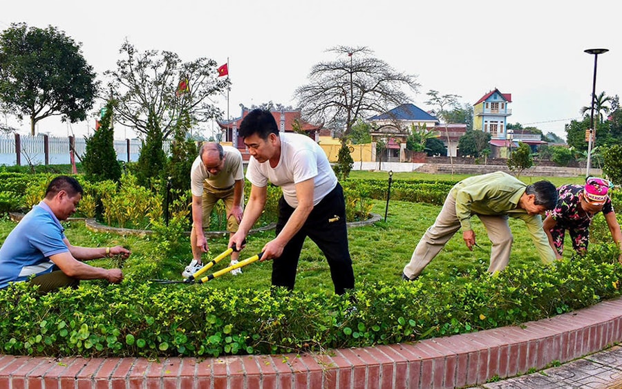 Chỉnh trang khu dân cư, nâng tiêu chí môi trường trong xây dựng nông thôn mới