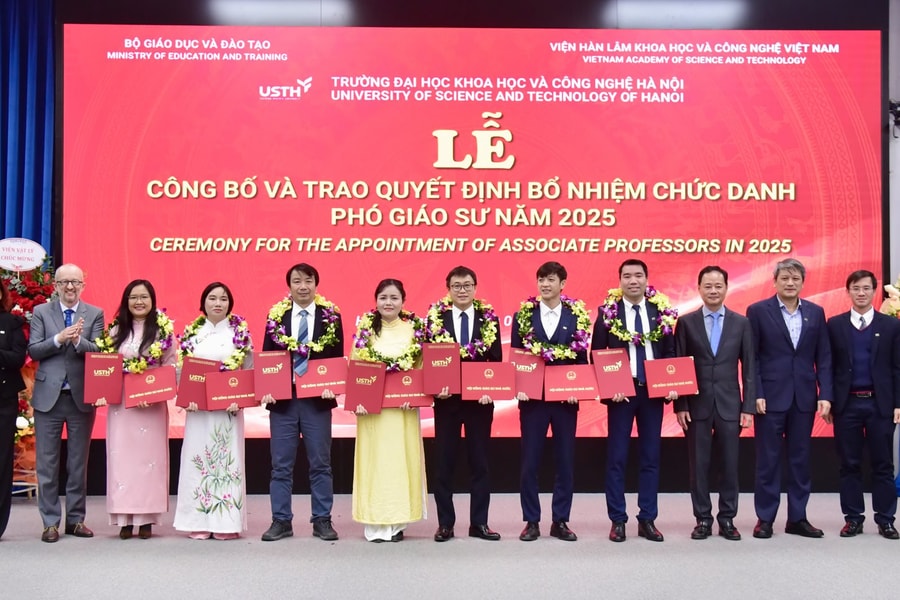 USTH có thêm 7 nhà giáo được bổ nhiệm chức danh Phó GS
