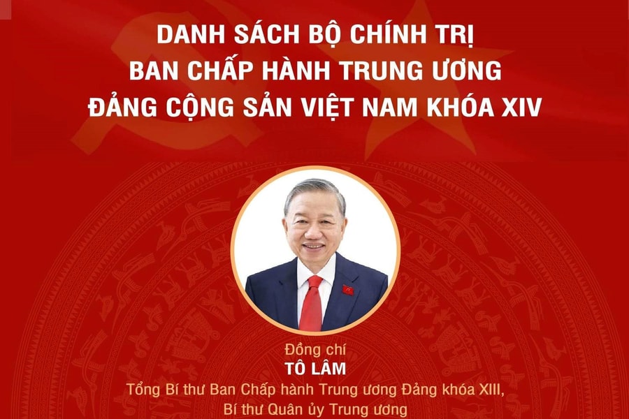 [Infographic] Bộ Chính trị Ban Chấp hành Trung ương Đảng khóa XIV