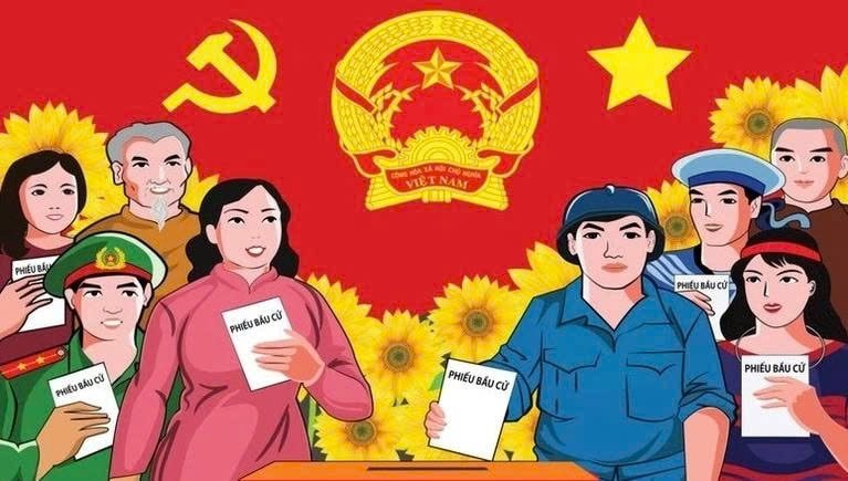 [Infographic]Nguyên tắc bỏ phiếu bầu cử đại biểu Quốc hội và đại biểu HĐND