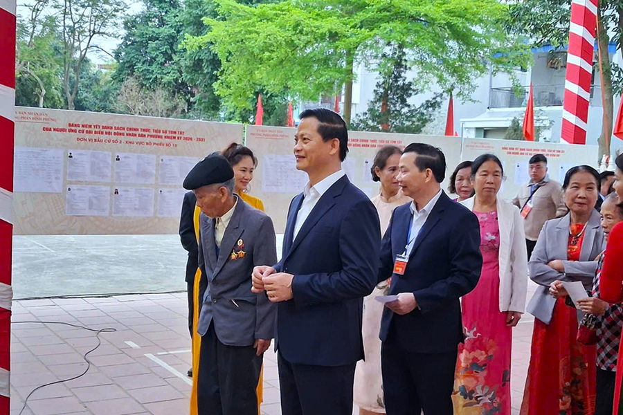 Ứng dụng công nghệ số góp phần tổ chức thành công bầu cử tại Thái Nguyên