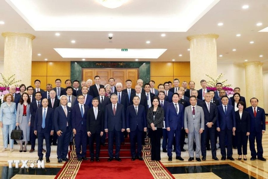 Tổng Bí thư Tô Lâm tiếp lãnh đạo một số tập đoàn quốc tế