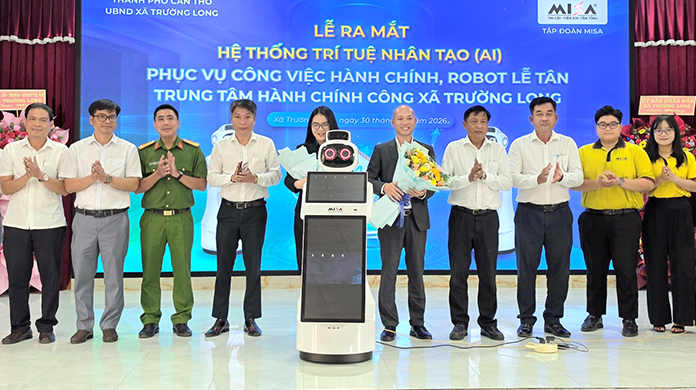 Xã Trường Long (TP Cần Thơ): Ra mắt hệ thống trí tuệ nhân tạo phục vụ công việc hành chính