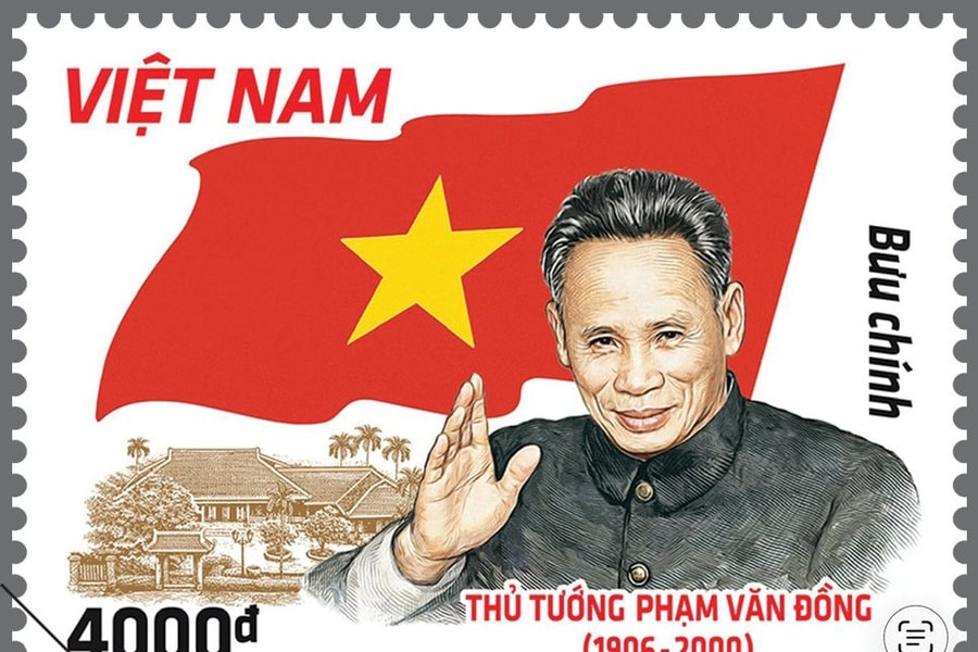 Bộ tem bưu chính kỷ niệm 120 năm sinh Thủ tướng Phạm Văn Đồng
