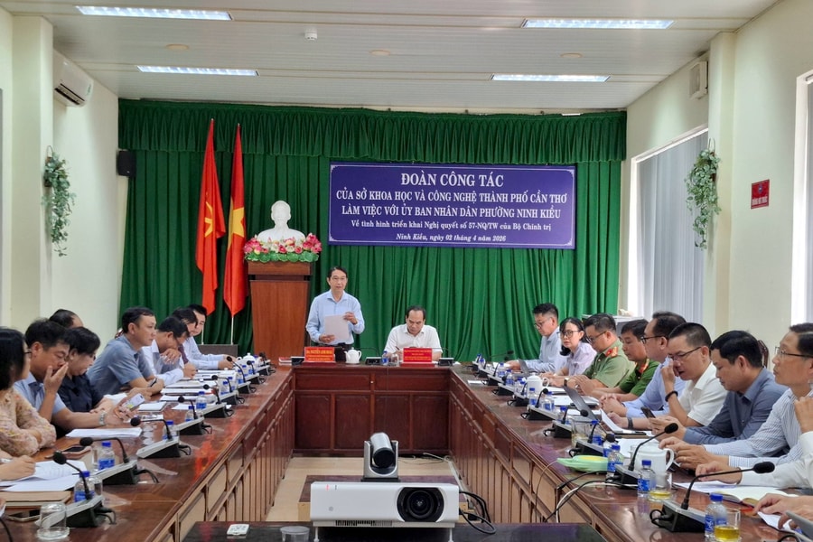 Tháo gỡ khó khăn trong quá trình triển khai Nghị quyết 57 ở phường Ninh Kiều, TP. Cần Thơ