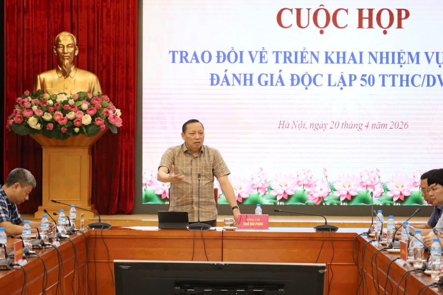 Tái cấu trúc 50 TTHC trực tuyến thiết yếu và có tần suất sử dụng cao ở Hà Nội