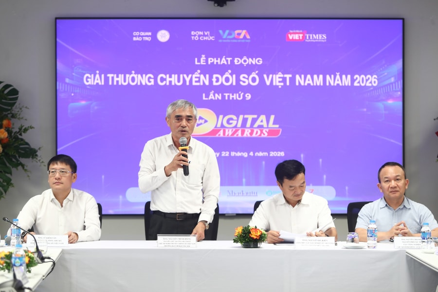 Giải thưởng Chuyển đổi số Việt Nam 2026: Tôn vinh những đơn vị, cá nhân có đóng góp tích cực, hiệu quả