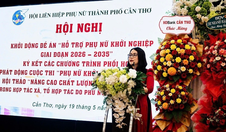 Cần Thơ khởi động Đề án “Hỗ trợ Phụ nữ khởi nghiệp giai đoạn 2026 - 2035” và phát động cuộc thi “Phụ nữ khởi nghiệp” năm 2026