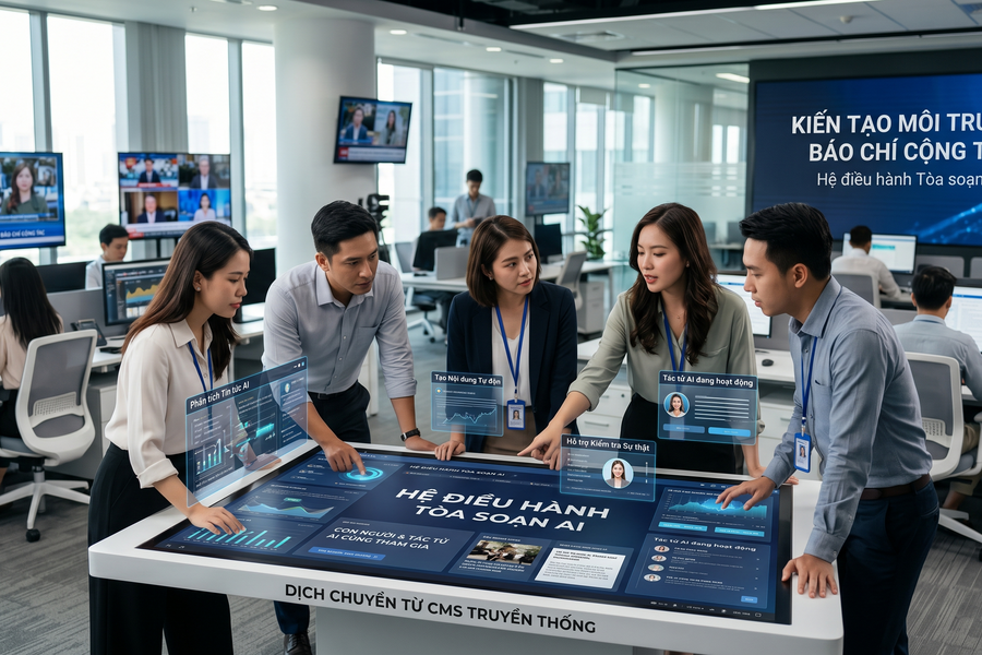 Từ hệ quản trị nội dung đến hệ điều hành tòa soạn AI: Kiến trúc công nghệ cho báo chí Việt Nam trong kỷ nguyên Agentic AI