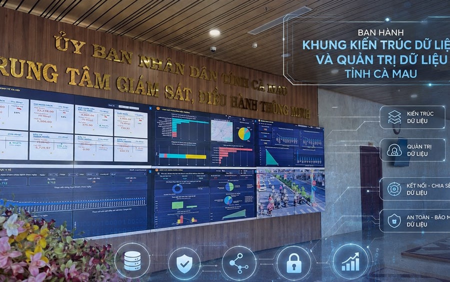 Cà Mau ban hành Khung kiến trúc dữ liệu để quản trị phát triển